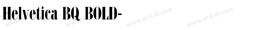 Helvetica BQ BOLD字体转换